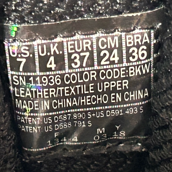 Skechers D'Lites Womens Black/White Me Time Leather/Textile Sneakers Shoes SZ 7 - Picture 11 of 11